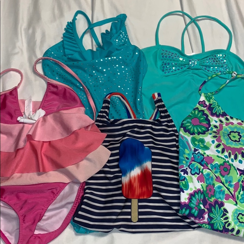 Girls 5pc SwimSuit Lot